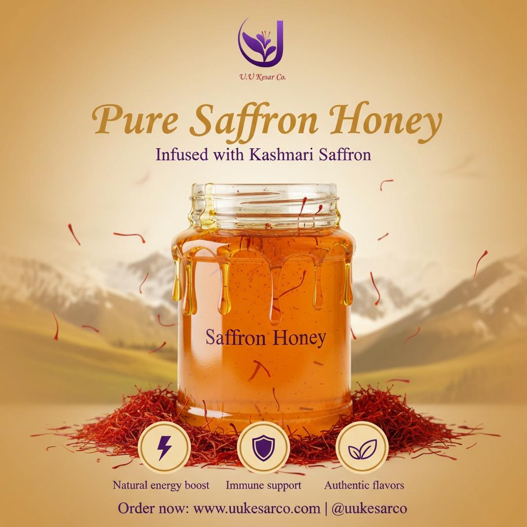 Pure Saffron Honey